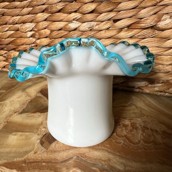 Blue Ruffled Fenton - Picture 3 of 8